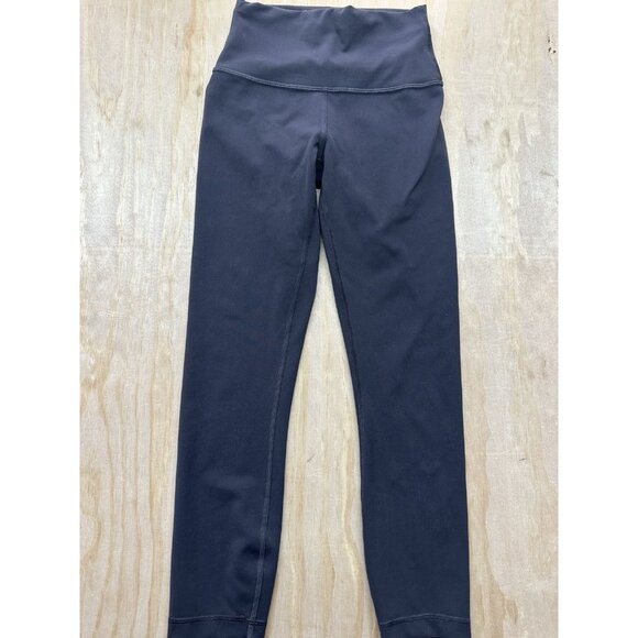 Lululemon Gray Wunder Train Sz 4 Crop 23” Gray W6BNFS - Picture 1 of 8